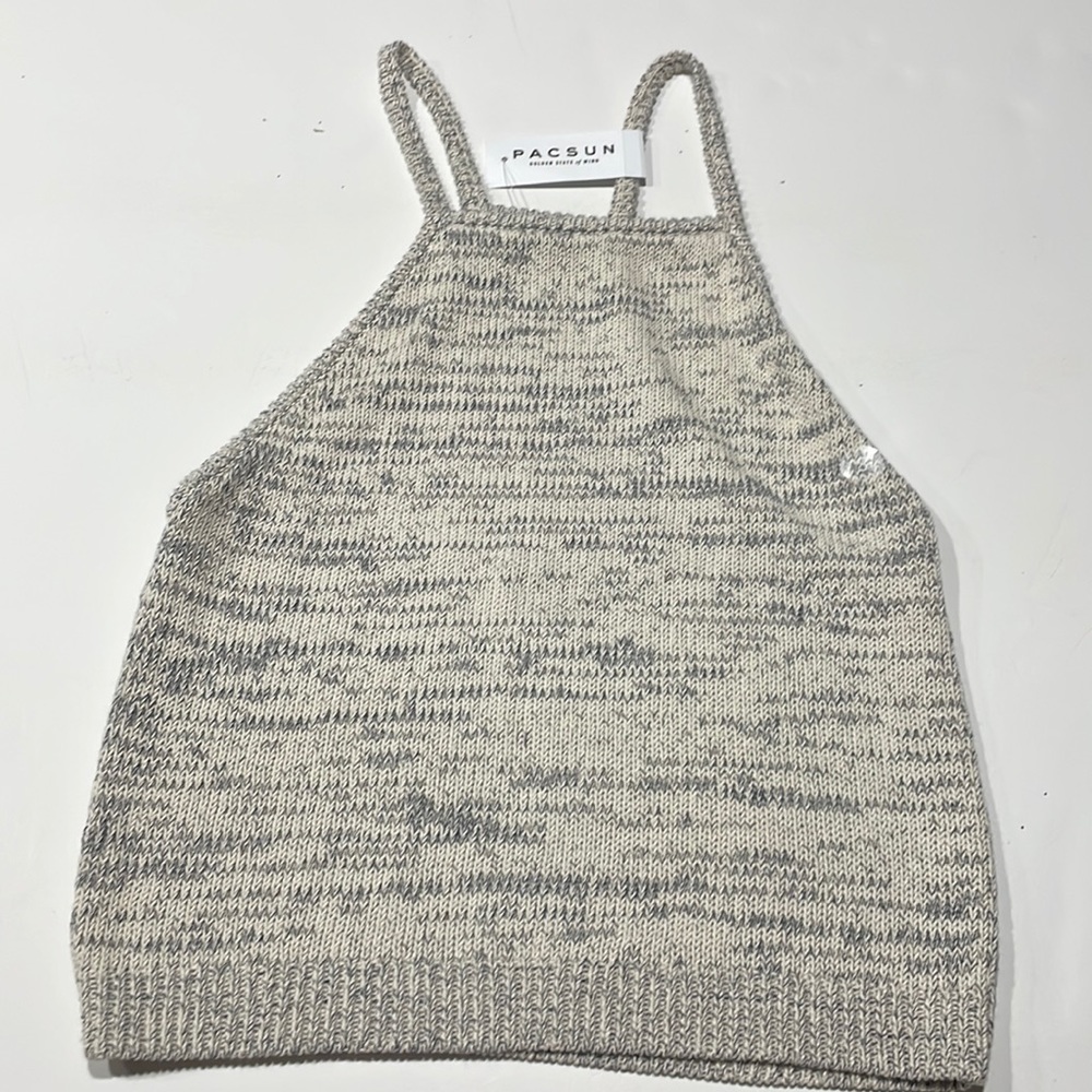 Brand new tank style top with tags. Sweater material.